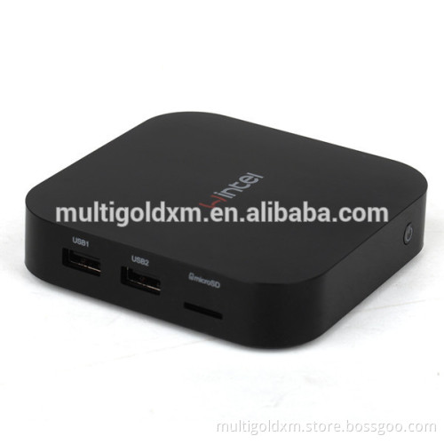 Wintel Mini PC Windows8.1 Android 4.4 Z3735F Quad Core TV Box 2G/32G Bluetooth 4.0 WIFI LAN Port